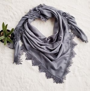 Exotic Machine Stitch Lace Scarf